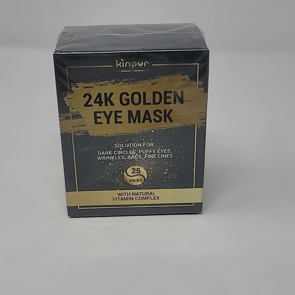24k Gold Under Eye Patches (25 Pairs), eye mask, Collagen Skin Care Products New